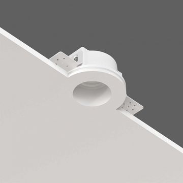 Встраиваемый гипсовый светильник для установки в потолках из гипсокартона LED MR16 GU10 / модуль LED MR16 SN 037 белый Quasar 55 RND Stellanova