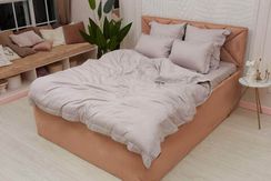 Моне (пеп лиловый) КПБ страйп сатин Евро 2н