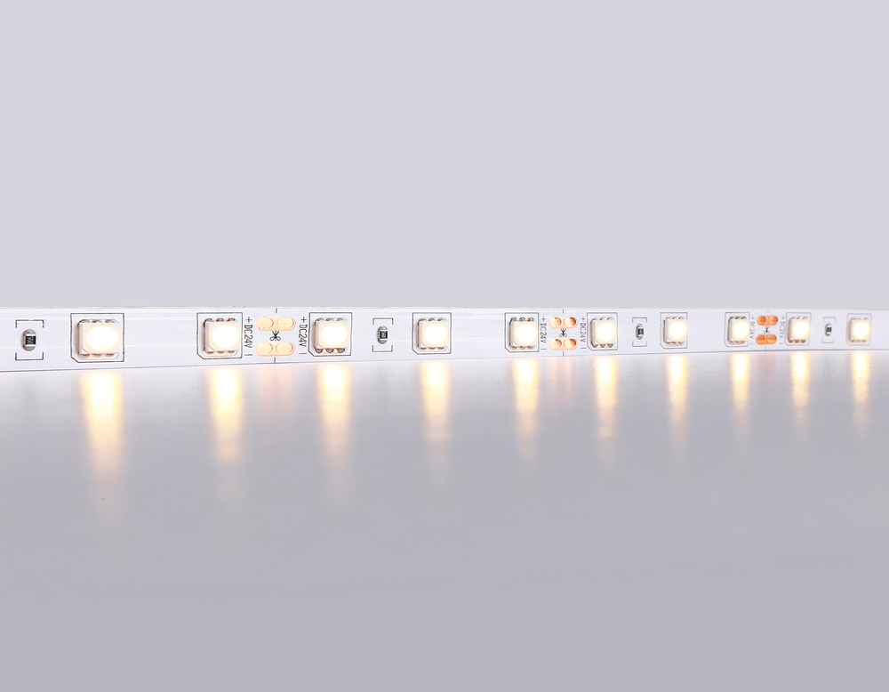 Светодиодная лента GS4001 5050 60Led/ 14.4W m/ 24V IP20 3000K 5m (2 конт.)