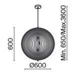 Подвесной светильник Maytoni Roots MOD197PL-01W2