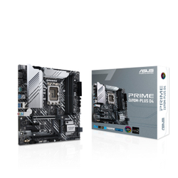 Материнская плата ASUS PRIME Z690M-PLUS D4, LGA1700, Z690, 4*DDR4, HDMI+DVI+DP, CrossFireX, SATA3 + RAID, Audio, Gb LAN, USB 3.2*8, USB 2.0*6, COM*1 header (w/o cable), mATX ; 90MB18Q0-M0EAY0