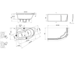 Акриловая ванна Ravak Rosa II 150x95 R C561000000 без гидромассажа