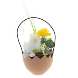 GAEM Изделие декоративное "Корзина пасхальная", L9 W9 H16 см, 3в.