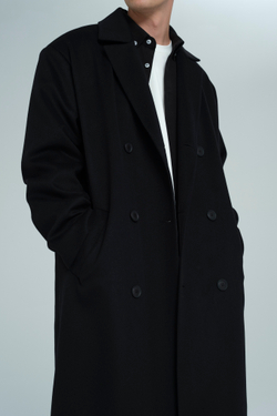 Пальто из шерсти и кашемира | black