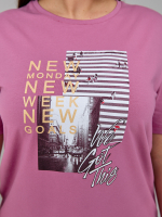 Футболка Фв-107/фуксия-город