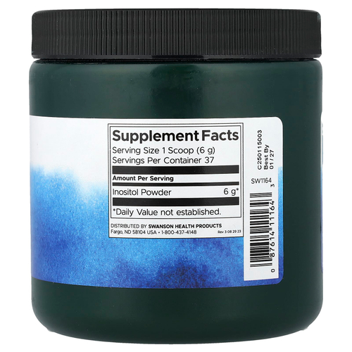 Swanson, инозитол в порошке, 227 г (8 унций)