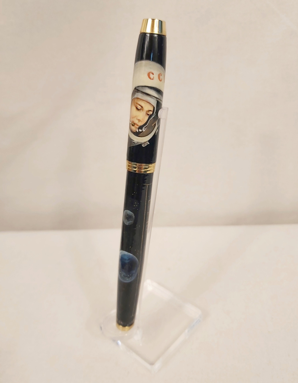 Ручка Parker с ручной росписью Палех "Юрий Гагарин" в коробке