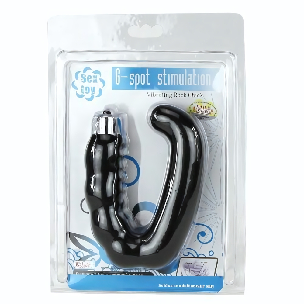 Вибромассажер простаты или клитора и точки G (Цвет: черный)