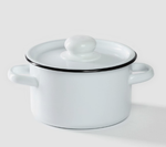 Кастрюля эмалированная, 1.5 л, d=15 см, цилиндрическая, цвет МИКС