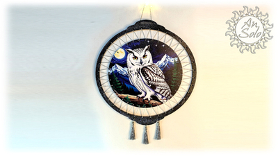 Панно декоративное "Ночная сова"