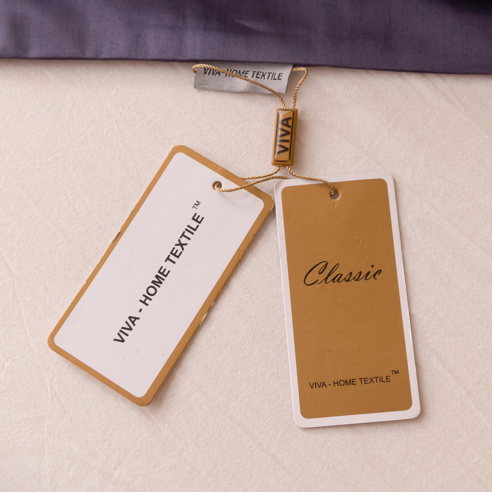 Комплект постельного белья Однотонный Сатин Премиум широкий кант OCPK033