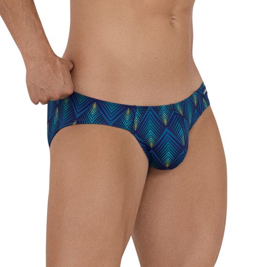 Мужские трусы слипы темно-синие с принтом Clever MAGICAL BRIEF 113708