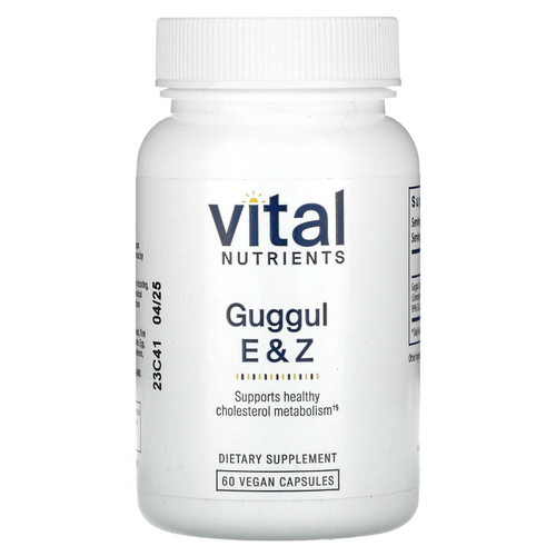 Vital Nutrients, Guggul E & Z, 60 веганских капсул (37,5 мг на капсулу)