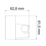 A014 Настенный держатель лейки, поворотный