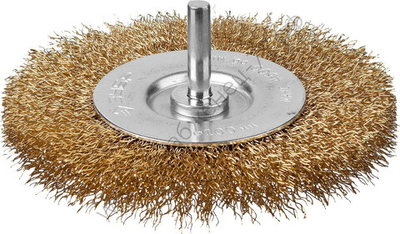 ЗУБР 100 мм, витая латунированная стальная проволока, 0.3 мм, Щетка дисковая, Профессионал (3520-100)