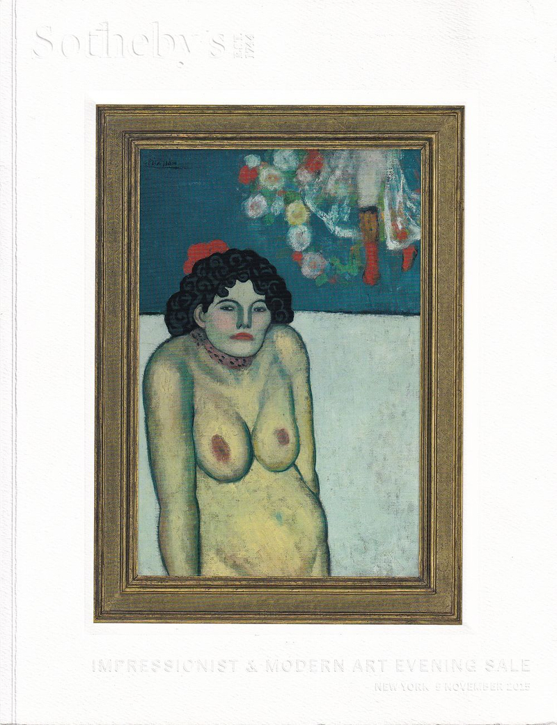 Каталог аукциона Sotheby's, Нью-Йорк, Импрессионизм и искусство первой половины ХХ века от 5 ноября 2015 года