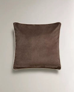ZARA HOME БАРХАТНАЯ НАВОЛОЧКА ДЛЯ ДЕКОРАТИВНОЙ ПОДУШКИ, ШОКОЛАДНЫЙ