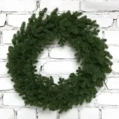 Рождественский венок Чарующий 60 см., 100% литая хвоя, ЕлкиТорг (52101)