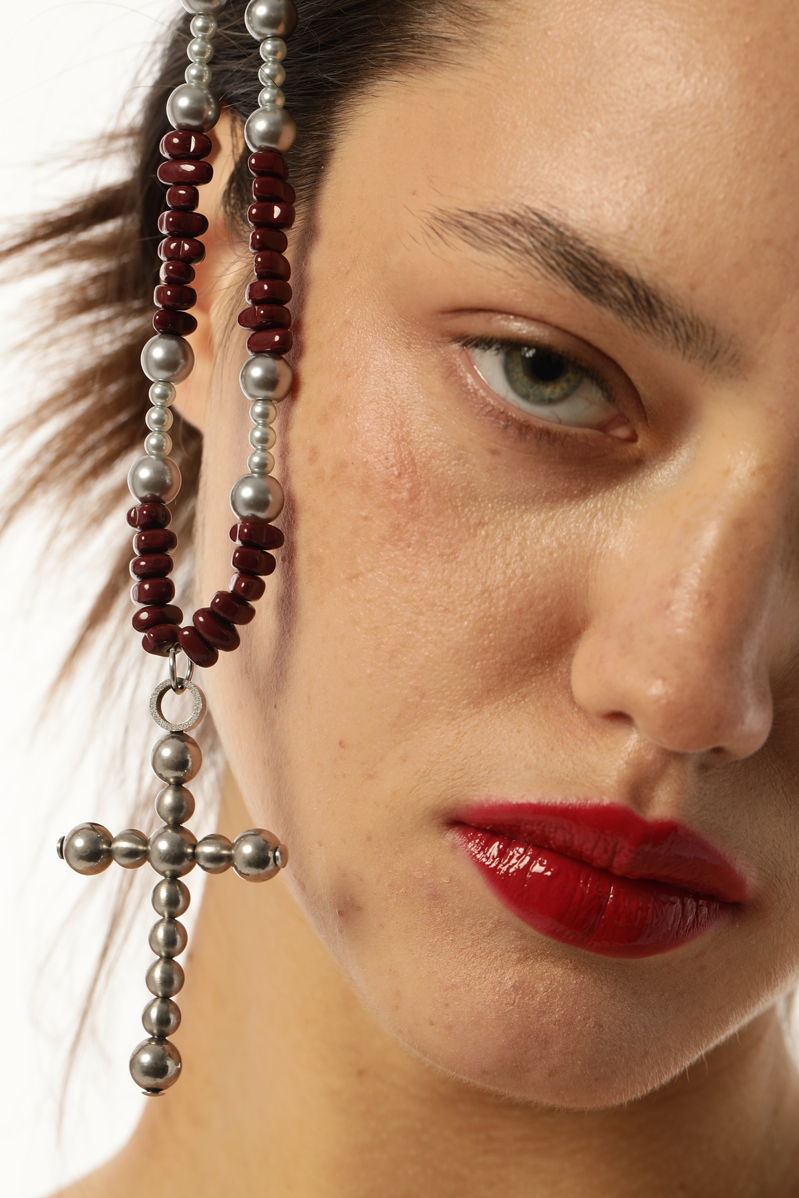 Подвеска-крест в серебре