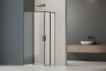 Душевой уголок Vincea Soft 2 90х90 VSS-3SO2900CLB стекло прозрачное/профиль черный