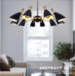 Ceiling design lamp  Duke by Delightfull (6 lampshades,  Black)