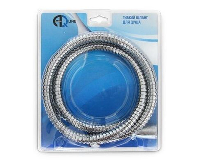 Шланг д/душа конус имп (1/2) + имп (1/2) 1,5 м в блистере 01534 AQUALINE