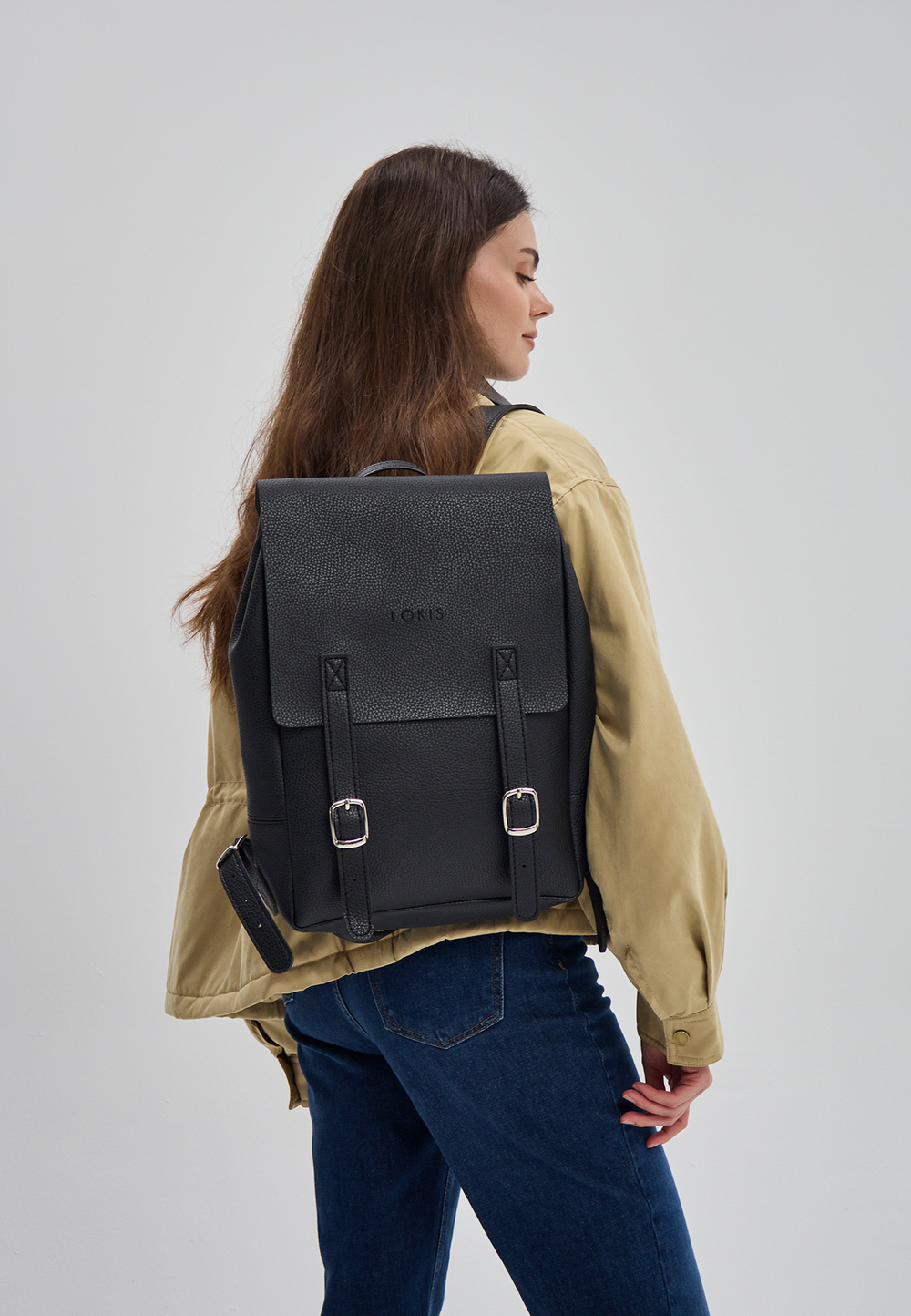 рюкзак черный текстура эко