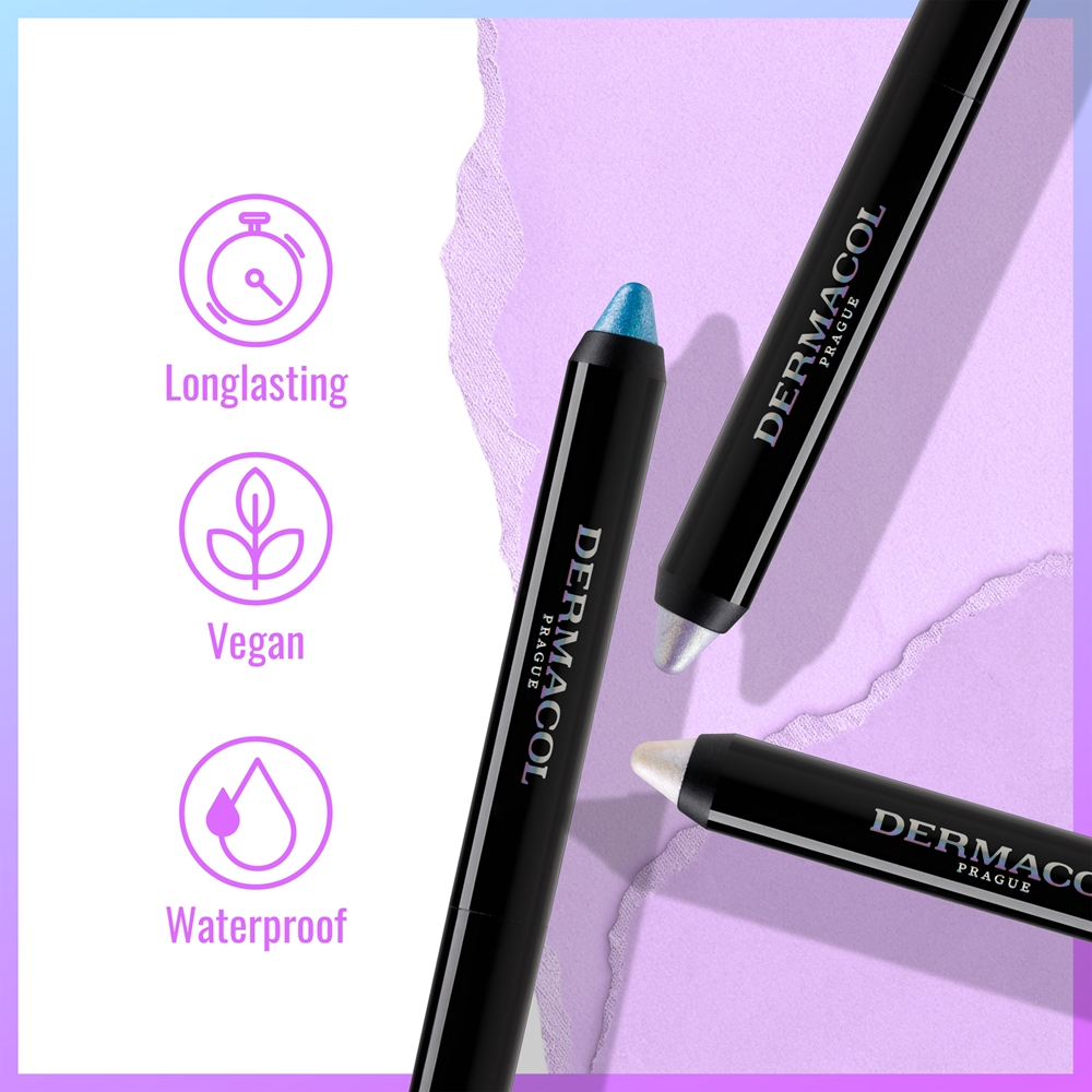 Dermacol Neon Mania - Кремовый карандаш для глаз с мультихромным эффектом 12h Mermaid - 3, 3 g