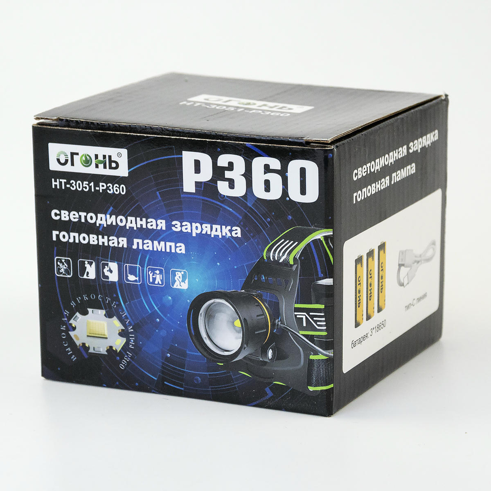 Фонарь налобный HT-3051-P360