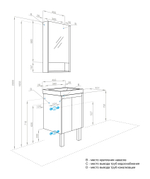 Тумба для ванной AQUATON Сканди Doors 45