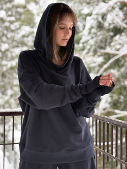 Худи /синий / унисекс / петля