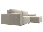 Диван угловой Лига-029 МИКРОВЕЛЬВЕТ Бежевый