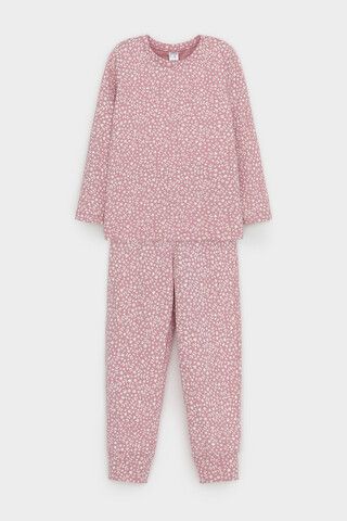 пижама  для девочки  К 1561/розовый зефир,цветочный узор