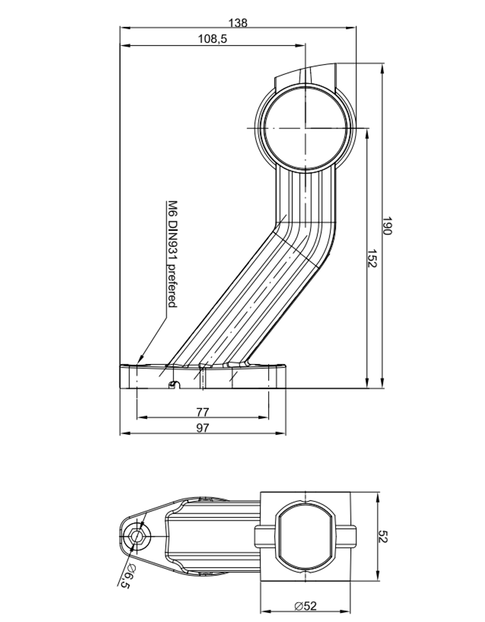 Фонарь габаритный Fristom FT-140 F L LED Левый