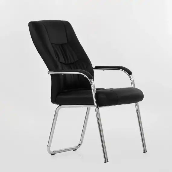 Кресло Barneo K-15 для посетителей и переговорных черный