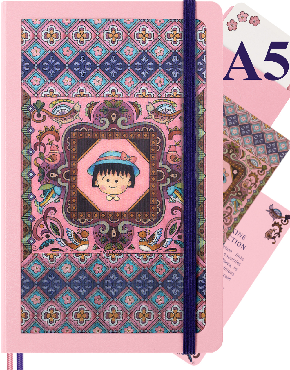 Блокнот Moleskine LE Sakura Large 130х210 мм текстиль 176 стр линейка Momoko Sakura (LESU07QP060NB)