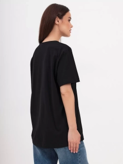 Футболка женская больших размеров с рисунком цветы