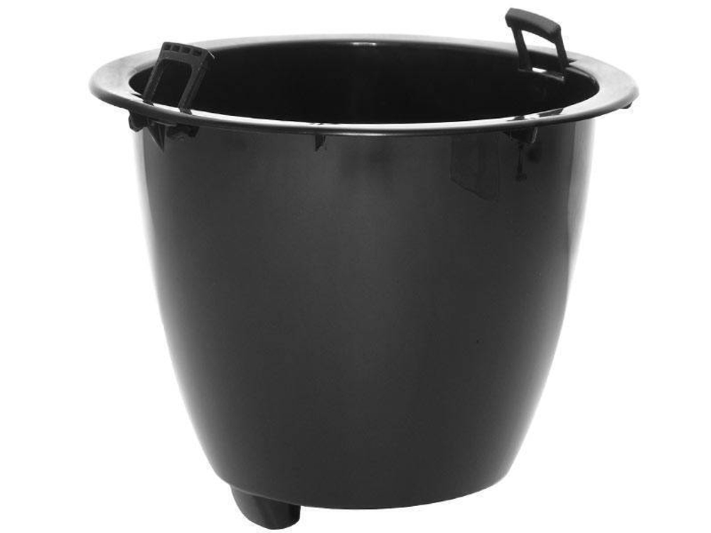 Кашпо Вдохновение 7,5л, белый/черный