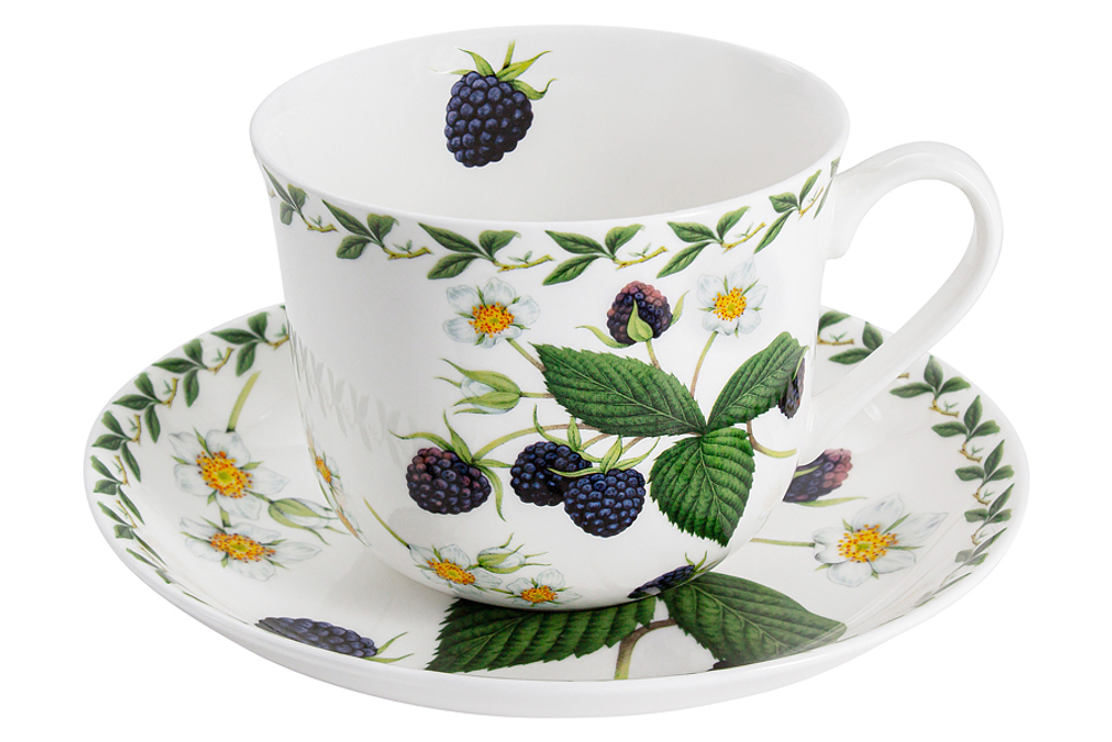 Чашка с блюдцем Ежевика в подарочной упаковке Maxwell & Williams