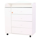 Комод "Потапыч" 5 ящ. (арт.67) 800/5 (белый)