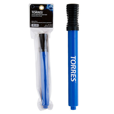 Насос TORRES двойного действия, SS1017, 20 см., пластик, игла (7 мм), синий