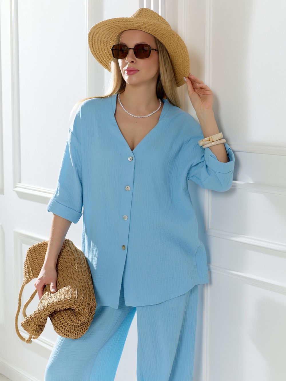 Блузка женская Асель-2 Виотекс АКВА