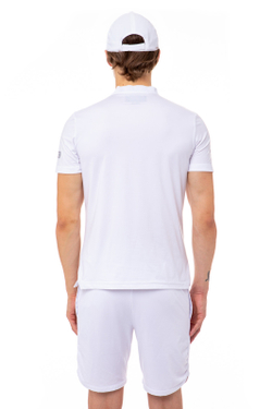 Теннисное поло Hydrogen Tech Serafino Man - white