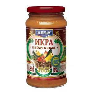ИКРА ГЛАВПРОДУКТ КАБАЧКОВАЯ ОБЖАРЕННАЯ ГОСТ 460ГР