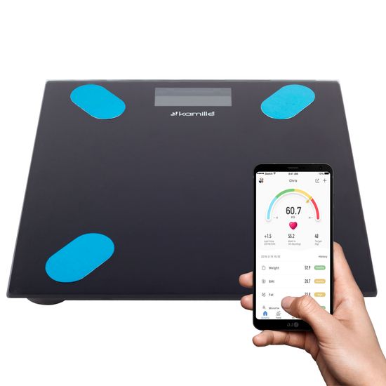 Умные весы smart напольные электронные Kamille KM-7111