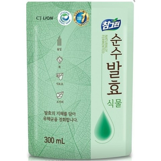 Средство для мытья посуды "растительные ферменты" CJ Lion Chamgreen Pure Fermentation, 300мл