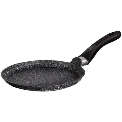 Сковорода блинная 200мм с ручкой, АП линия «Granit» (Black)