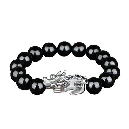 Браслет-Амулет Обсидиан Денежная защита SBF-013