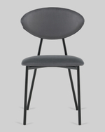 Стул обеденный Квинси велюр темно-серый