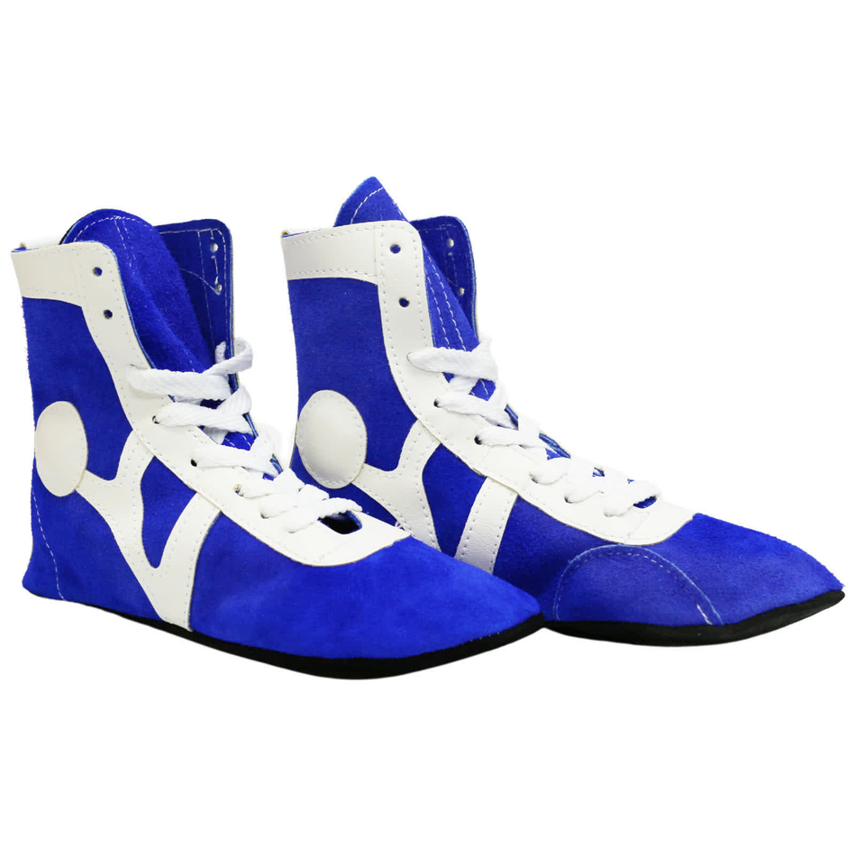 Самбовки RuscoSport RS001 замшевые синие